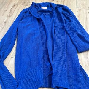 Lilly Pulitzer Royal Blue Open Cardigan